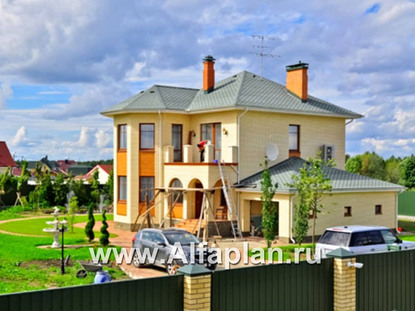 Строительство дома по проекту 74B - фото №1