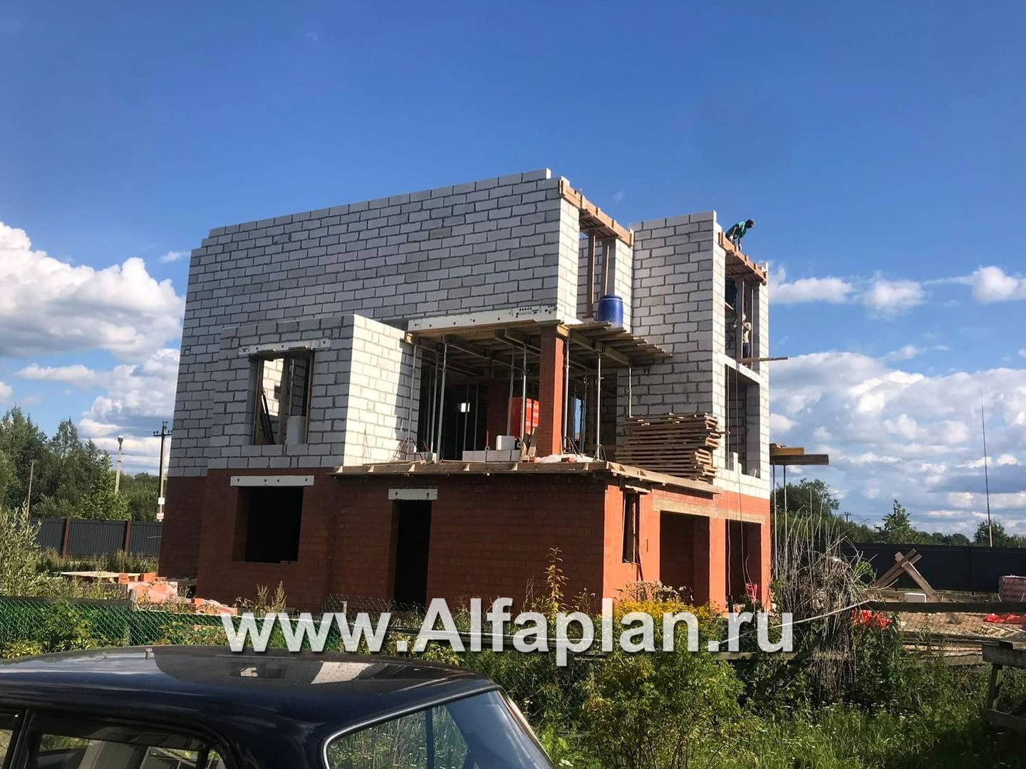 Строительство дома по проекту 77B - фото №15