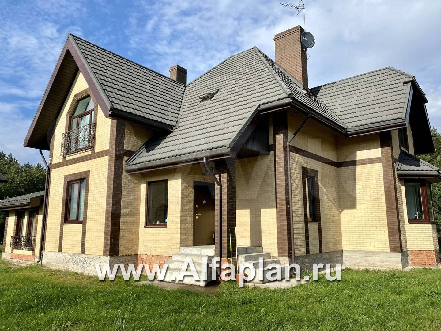 Строительство дома по проекту 38E - фото №1