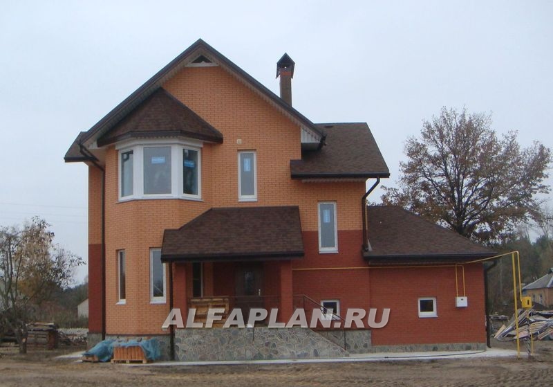 Строительство дома по проекту 40A - фото №1