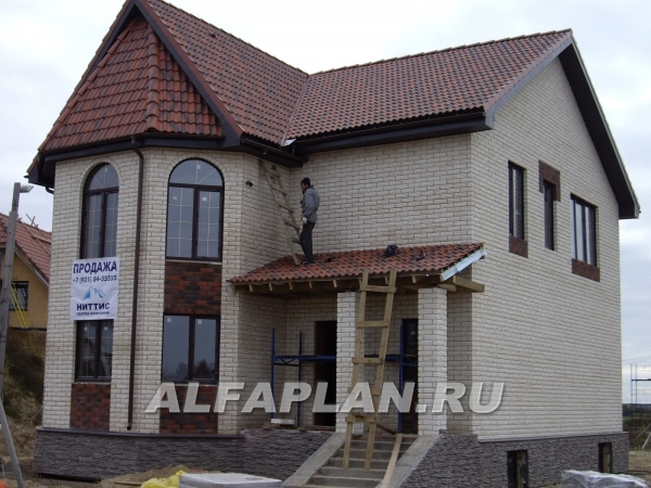 Строительство дома по проекту 41E - фото №1