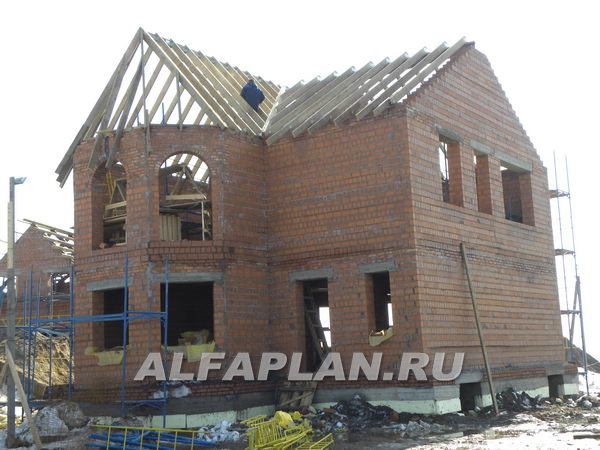 Строительство дома по проекту 41E - фото №6