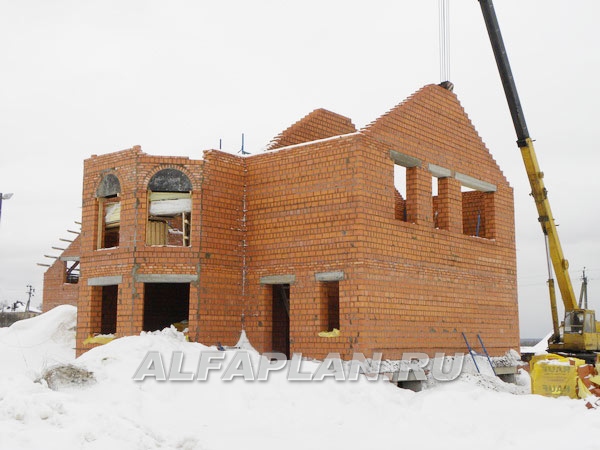 Строительство дома по проекту 41E - фото №7