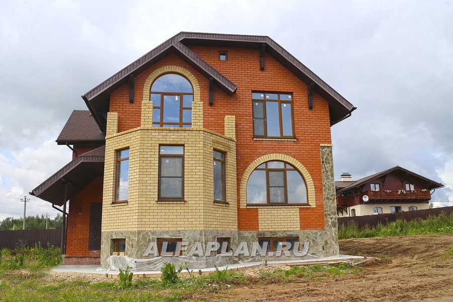 Строительство дома по проекту 70B - фото №1