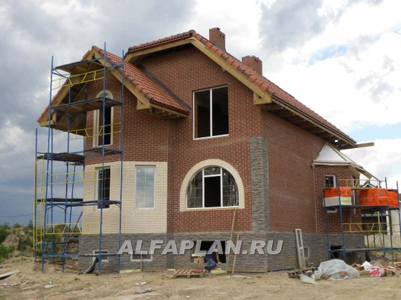 Строительство дома по проекту 70B - фото №6