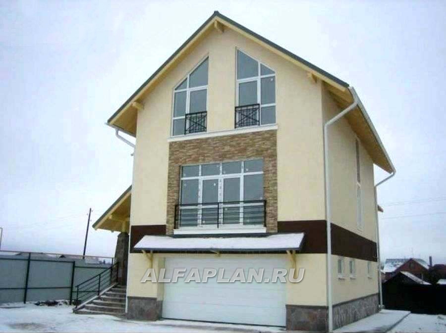 Строительство дома по проекту 72E - фото №1