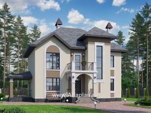 Превью проекта ««Разумовский» - проект двухэтажного дома, с террасой и с балконом»