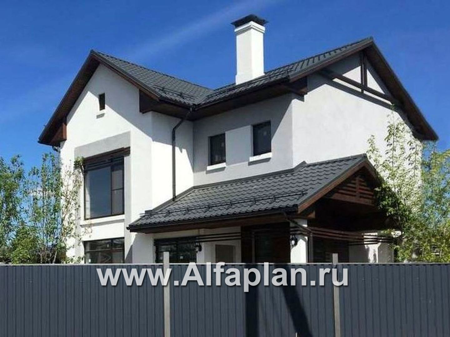 «Каюткомпания» - проект двухэтажного дома для небольшой семьи, 3 спальни - дизайн дома №3