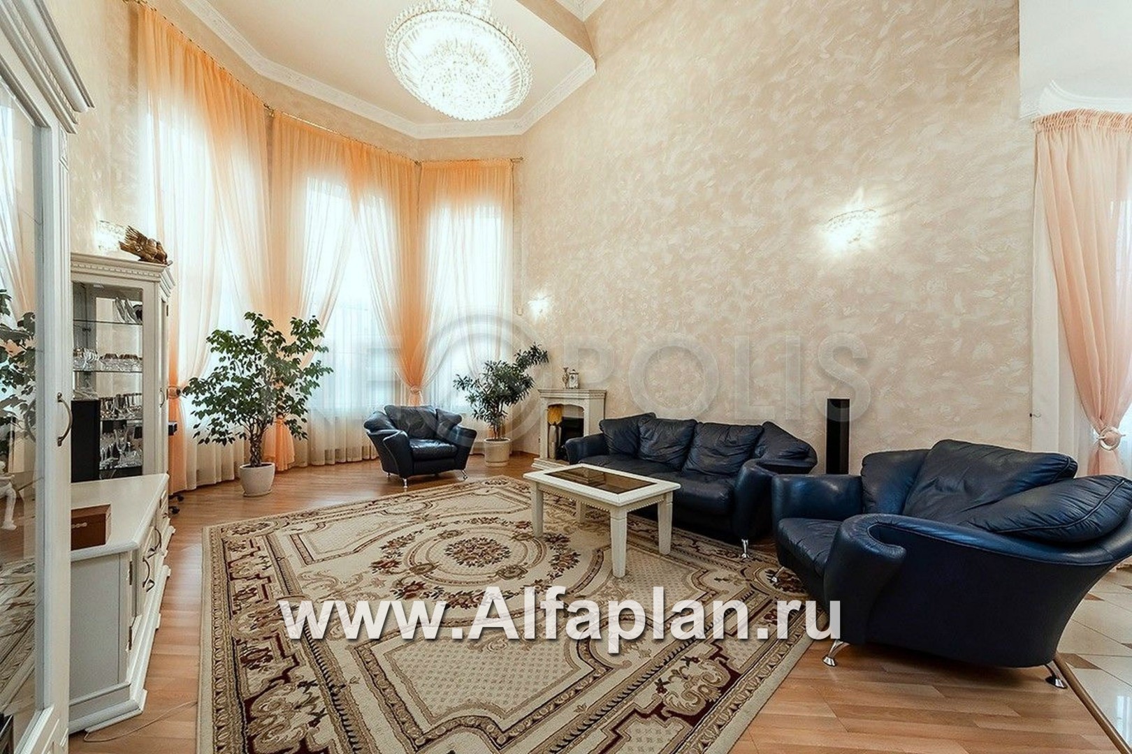 «Консул» - проект дома, со вторым светом гостиной, с террасой и с эркером, в стиле модерн - дизайн дома №8