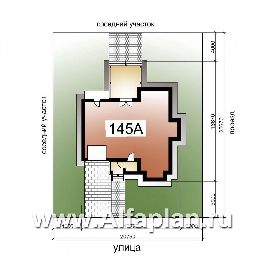 «Импульс» - проект двухэтажного дома, с террасой и гаражом, в современном стиле хай-тек - дизайн дома №4