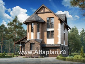 Проекты домов Альфаплан - Компактный и вместительный загородный дом - превью основного изображения